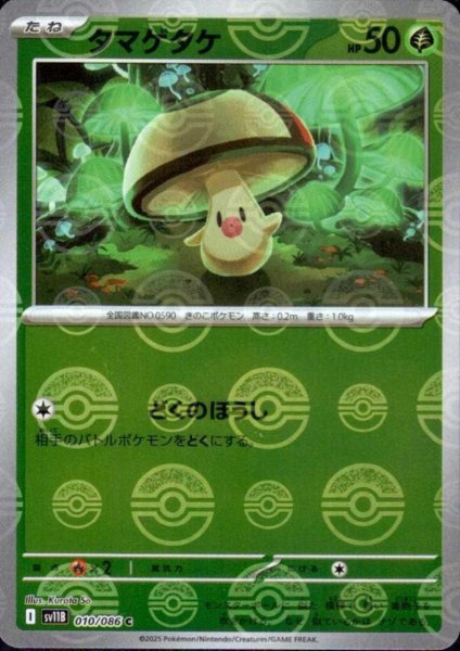 画像1: タマゲタケ(010/086)(ミラー/モンスターボール) (1)