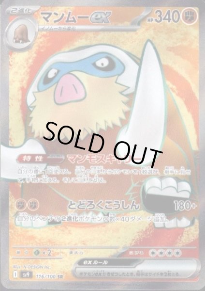 画像1: マンムーex(116/100 SR)[2号店併売中] (1)