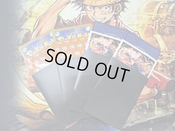 画像1: 両面黒侍スリーブ 1セット100枚入W68mm×H90.5+リップ1mm (1)