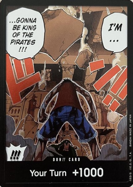 画像1: 【未開封】ドン!!カード[ルフィ(クロコダイル戦)][海外ドン!カード]【2号店でも販売中】 (1)