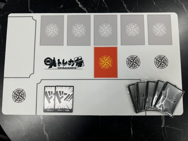 画像3: トレカ侍 オリジナルプレイマット(白色ワンピース枠入り) (3)