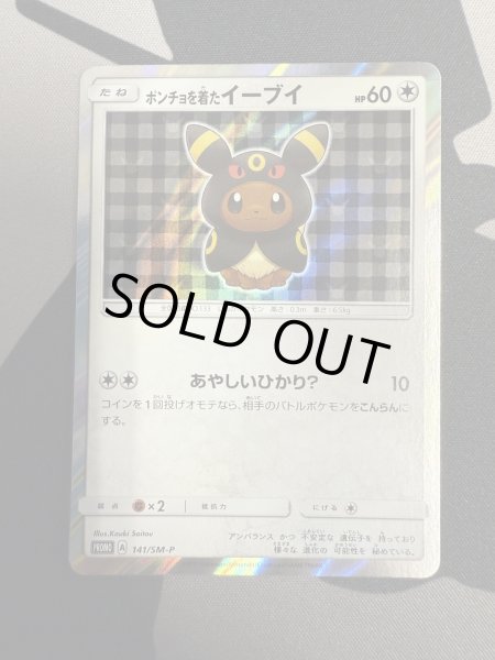 画像2: 【状態B】ポンチョを着たイーブイ(ブラッキー)(141/SM-P) (2)