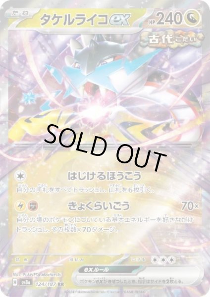 画像1: 【状態B】タケルライコex(124/187 RR) (1)