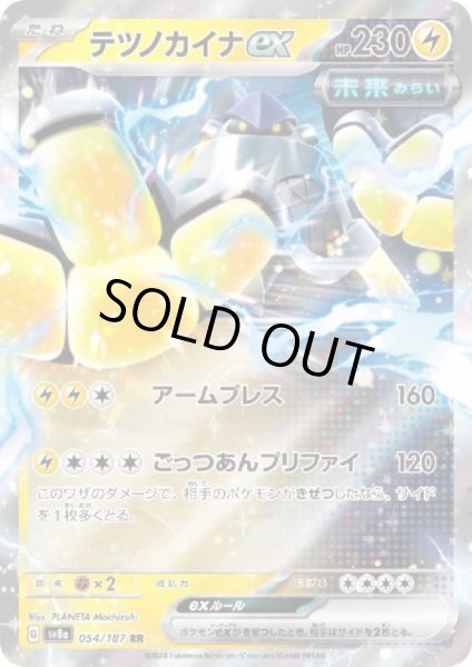 画像1: 【状態B】テツノカイナex(054/187 RR) (1)