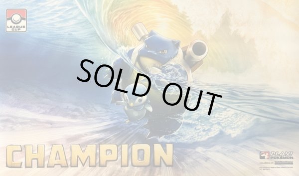 画像1: 【海外プレイマット】カメックス＆ポッチャマ（champion） (1)