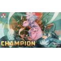 【海外プレイマット】ミュウツー&ミュウ(champion)