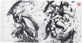 【日本プレイマット】墨絵列伝 ゲッコウガ&メガジュカイン