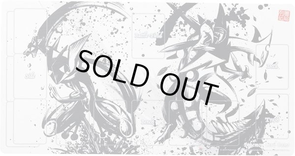 画像1: 【日本プレイマット】墨絵列伝 ゲッコウガ&メガジュカイン (1)