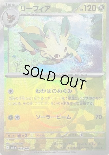 画像1: 【状態B】リーフィア(002/187)(ミラー/マスターボール) (1)