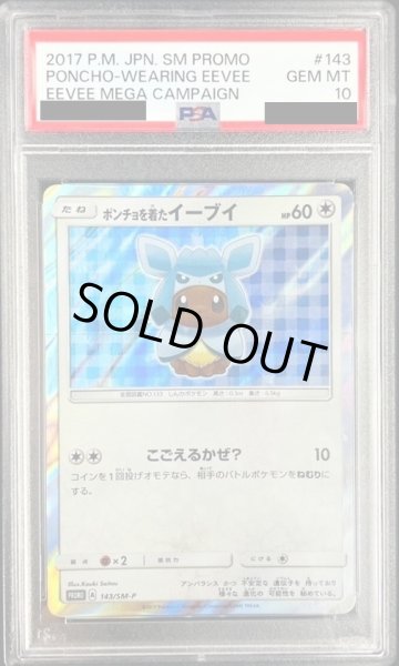 画像1: 【PSA10】	ポンチョを着たイーブイ(グレイシア)(143/SM-P)【2号店併売中/店頭で状態確認可能！】 (1)