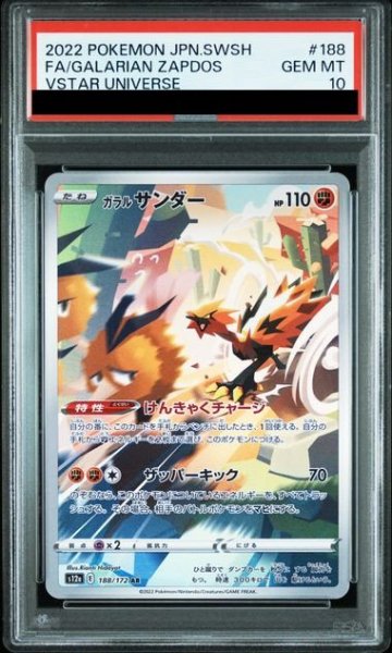 画像1: 【PSA10】ガラルサンダー(188/172 AR) (1)