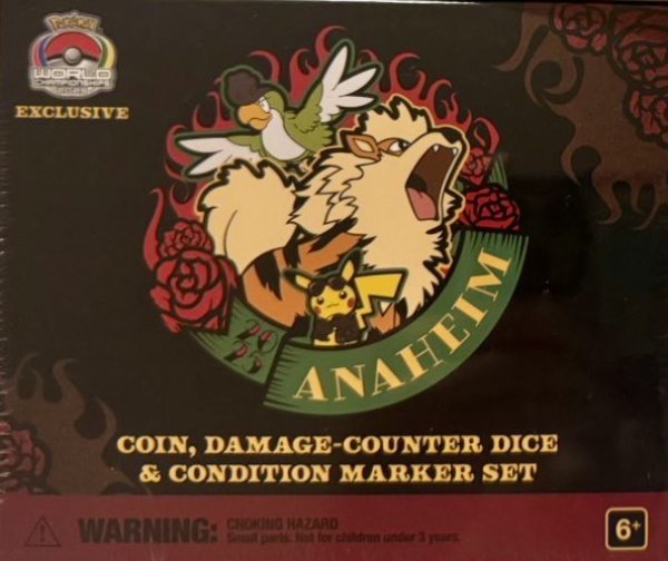 画像1: WCS2025ダメカンダイス(赤背景ピカチュウウインディイキリンコ) (1)