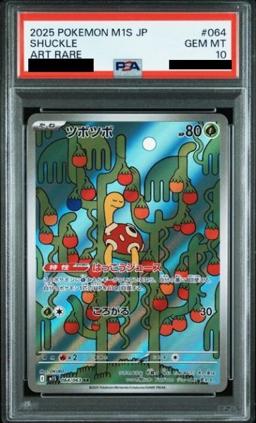 画像1: 【PSA10】ツボツボ(AR)(064/063) (1)