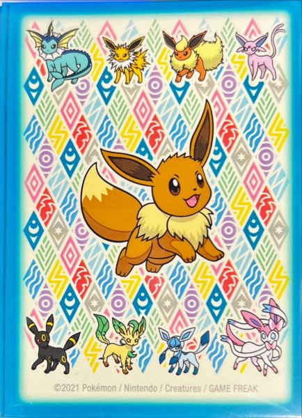 画像1: 【海外】EEVEE PRISMATIC card sleevesデッキシールド (1)