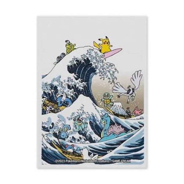 画像1: 【海外】GREAT WAVE PIKACHU&FRIENDS デッキシールド (1)