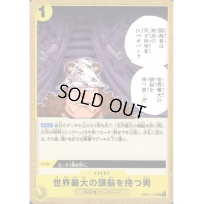 画像1: 【状態B】世界最大の頭脳を持つ男(UC)(OP07-114)