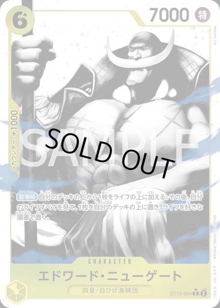 画像1: 【状態B】エドワード・ニューゲート(★C/ホロ/パラレル)(ST13-004) (1)