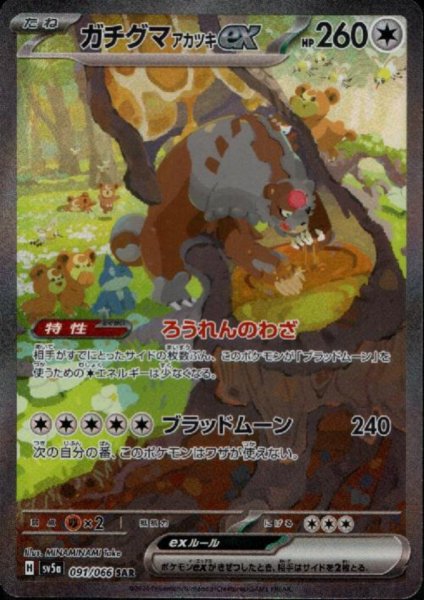 画像1: ガチグマ アカツキex(091/066 SAR) (1)