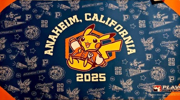 画像1: WCS2025プレイマット(青背景ピカチュウ単品) (1)