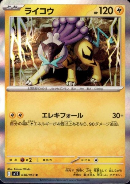 画像1: ライコウ(R)(030/063) (1)