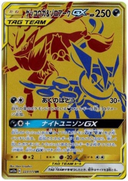 画像1: ゲッコウガ&ゾロアークGX(223/173 UR) (1)