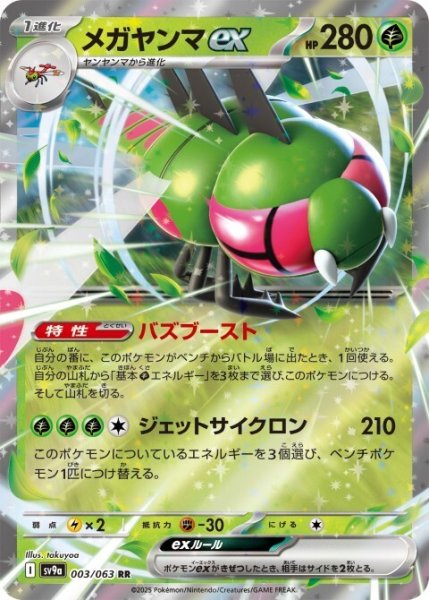 画像1: 【状態B】メガヤンマex(003/063 RR) (1)